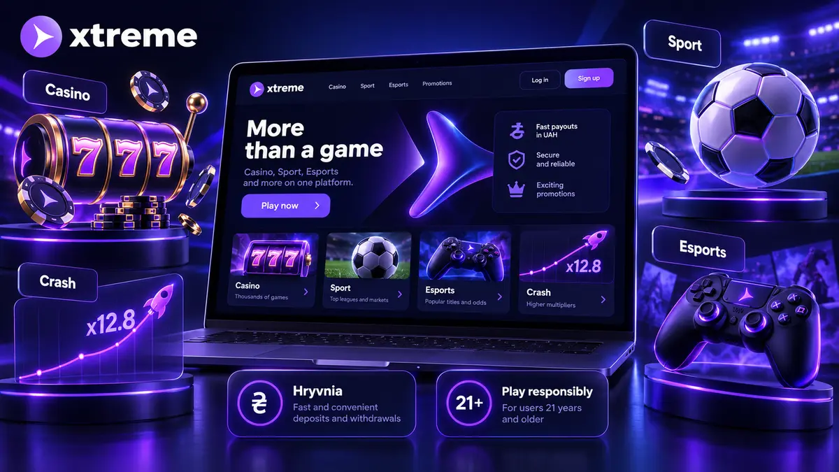 Overview of the Xtreme platform with casino and sports betting