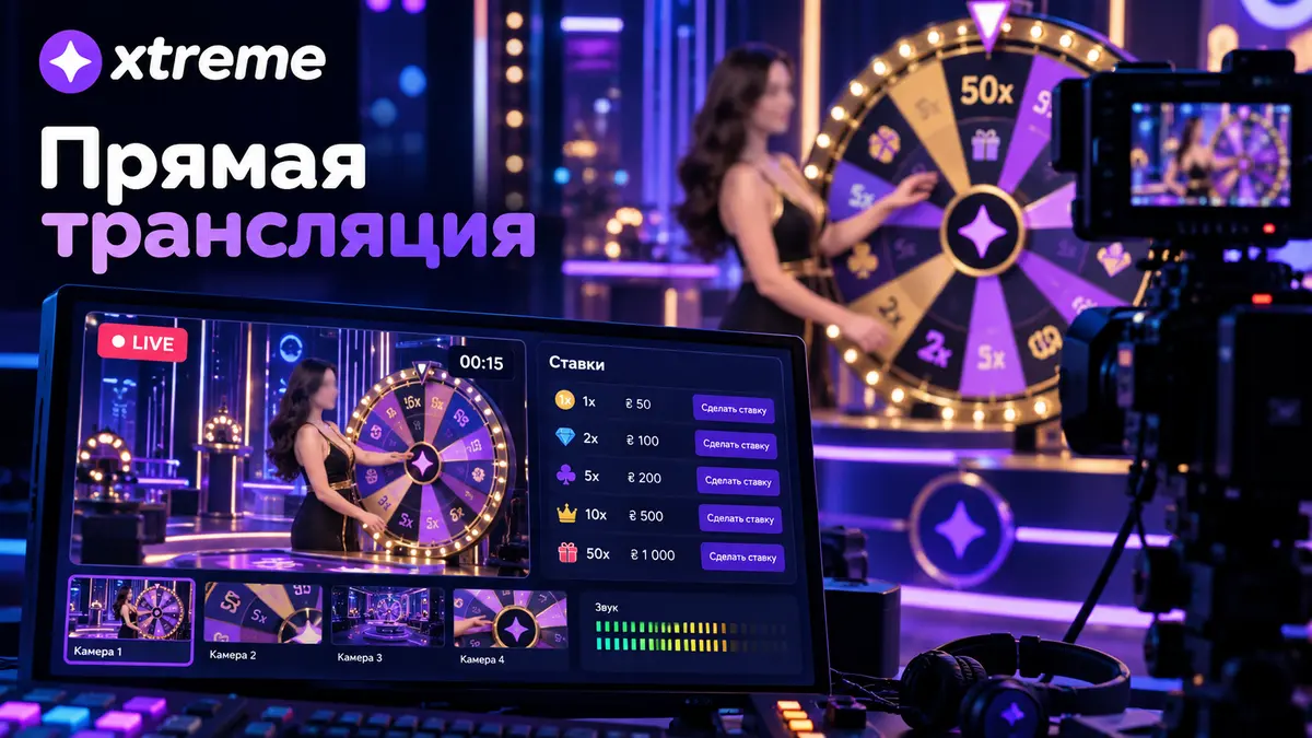 Видеотрансляция live-казино Xtreme от провайдера Betgames