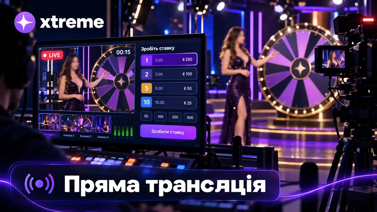 Відеотрансляція live-казино Xtreme від провайдера Betgames